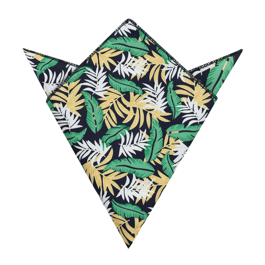 Mandalay Green Palm Pocket Square