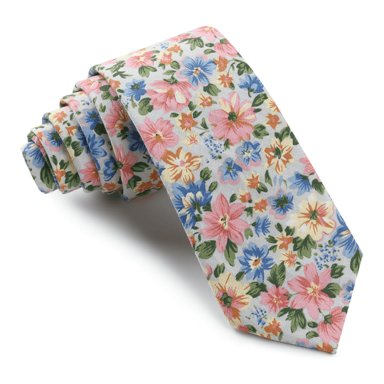 Marbella Pastel Bloom Skinny Tie