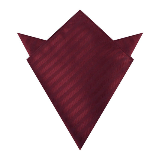 Merlot Wine Striped Pocket Square