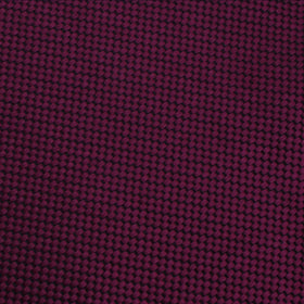 Metallic Maroon Oxford Weave Pocket Square