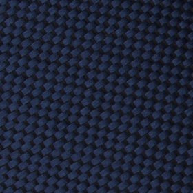Midnight Blue Oxford Weave Pocket Square