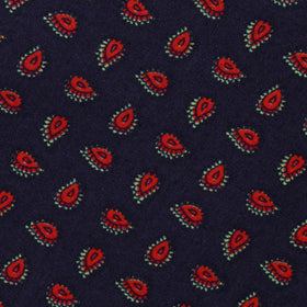Milano Navy Blue Paisley Pocket Square