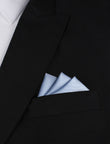 Mint Blue Oxygen Three Point Pocket Square Fold