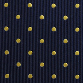 Mr Churchill Yellow Dots Pocket Square