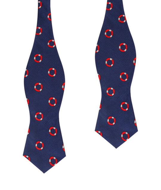 Nautical Float Diamond Self Bow Tie