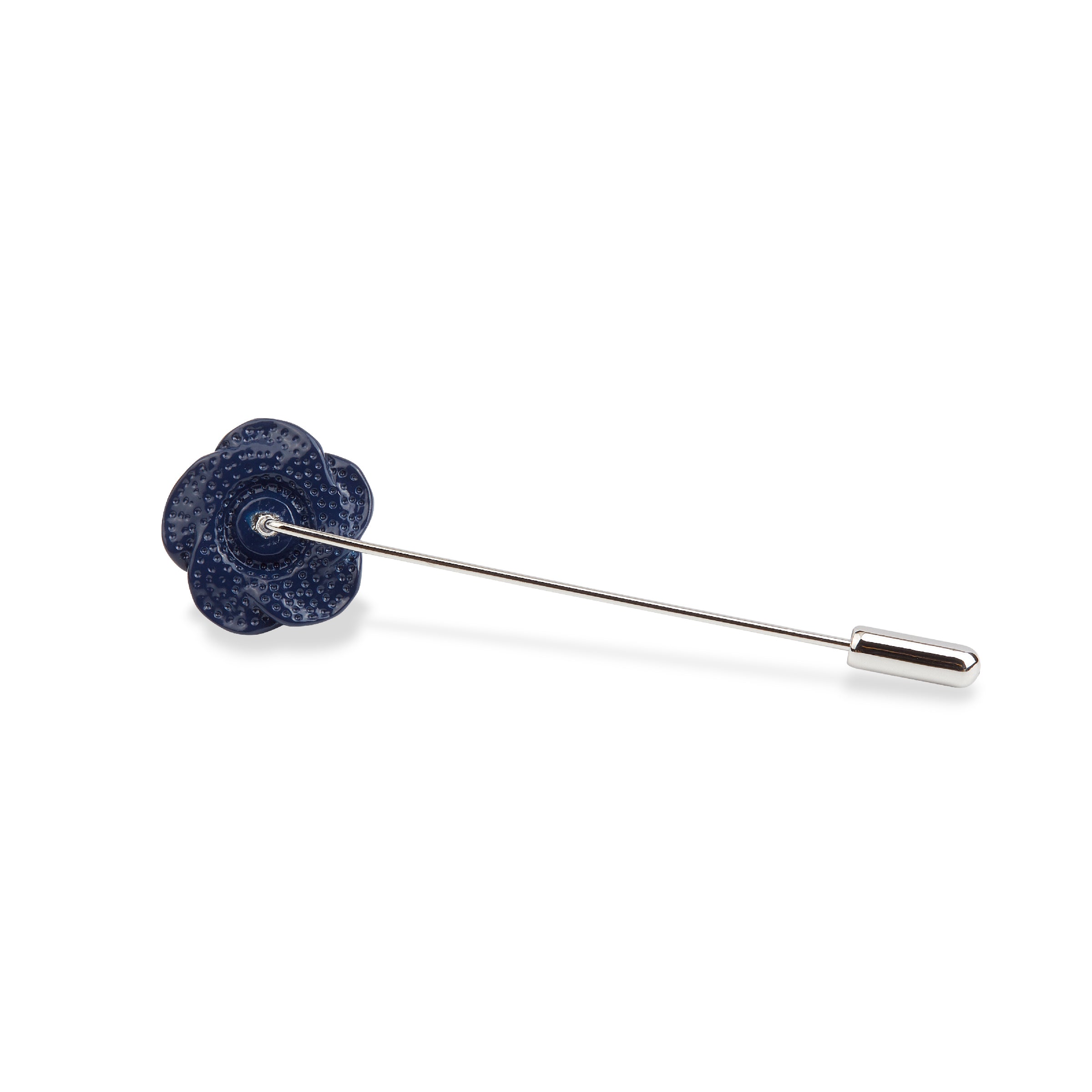 Navy Blue Rose Metal Lapel Pins