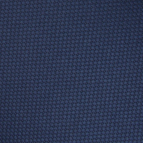 Navy Blue Basket Weave Pocket Square