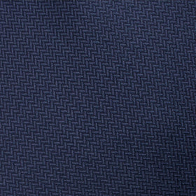 Navy Blue Diagonal Herringbone Pocket Square