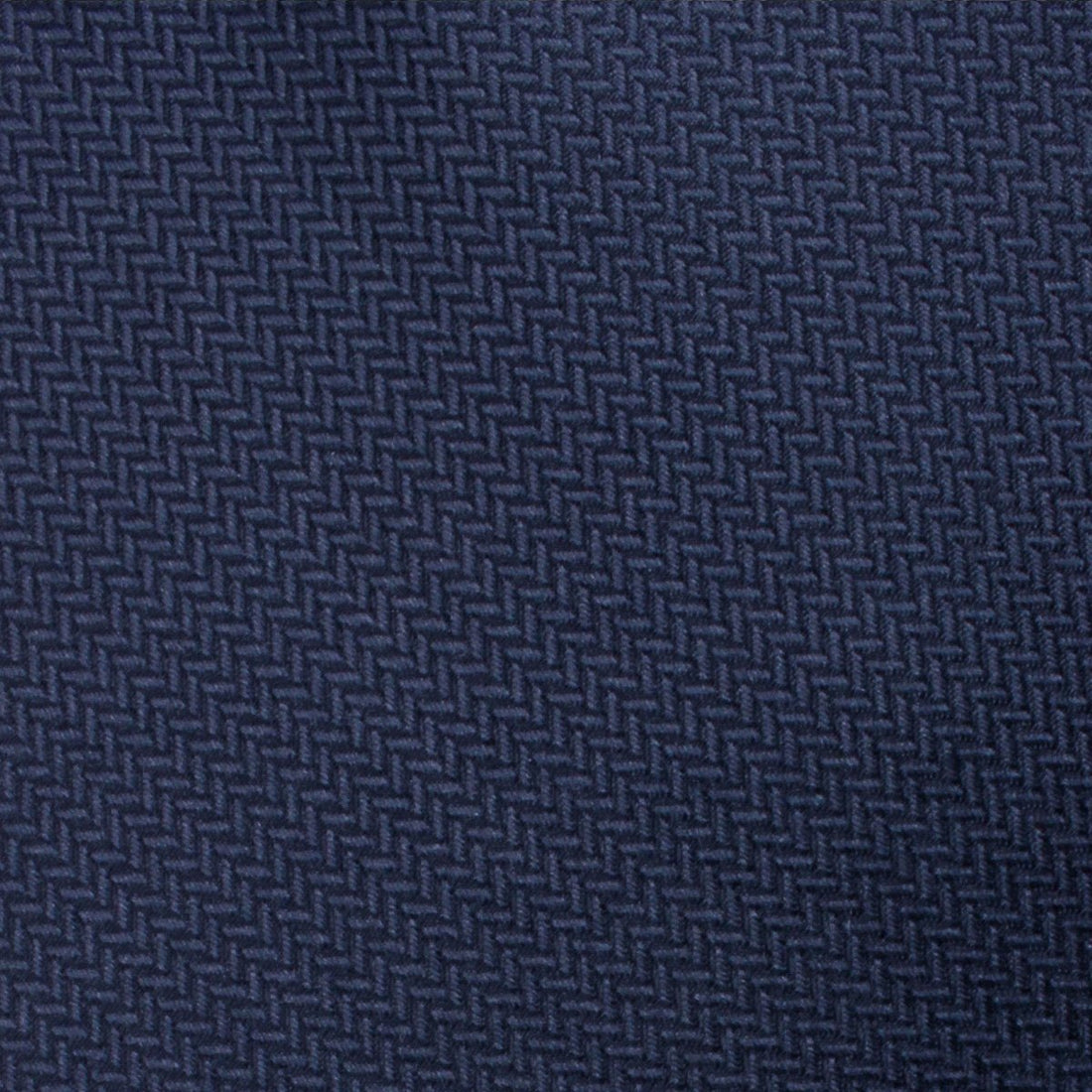Navy Blue Diagonal Herringbone Skinny Tie Fabric