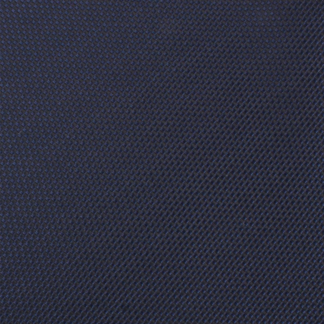Navy Blue Oxford Stitch Skinny Tie Fabric