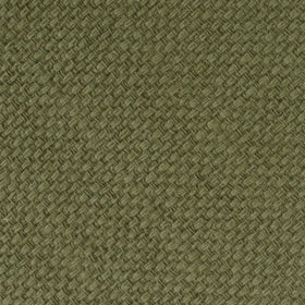 Olive Green Basket Weave Linen Pocket Square
