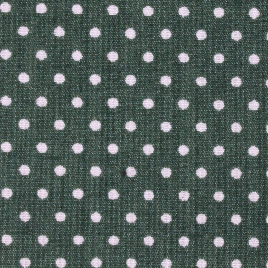 Olive Green Polka Dot Cotton Fabric Skinny Tie