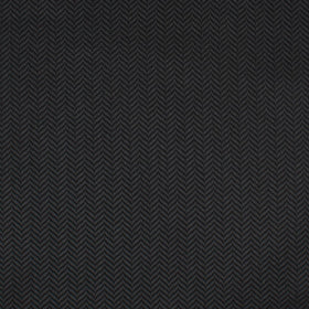 Onyx Black Herringbone Pocket Square