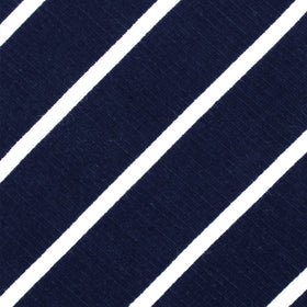 Oxford Blue Pencil Striped Linen Pocket Square