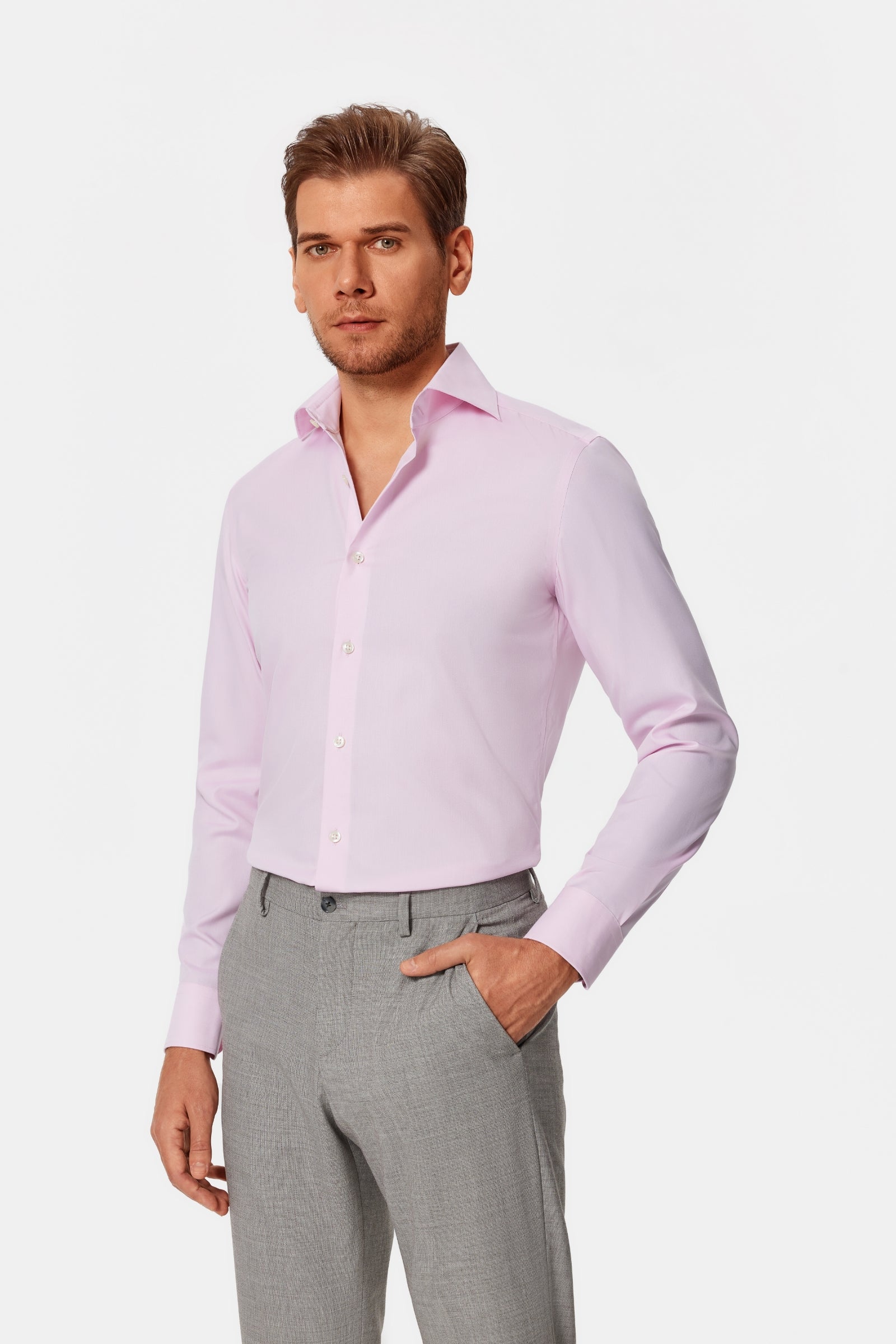 Pacelli Pink Oxford Shirt | OTAA