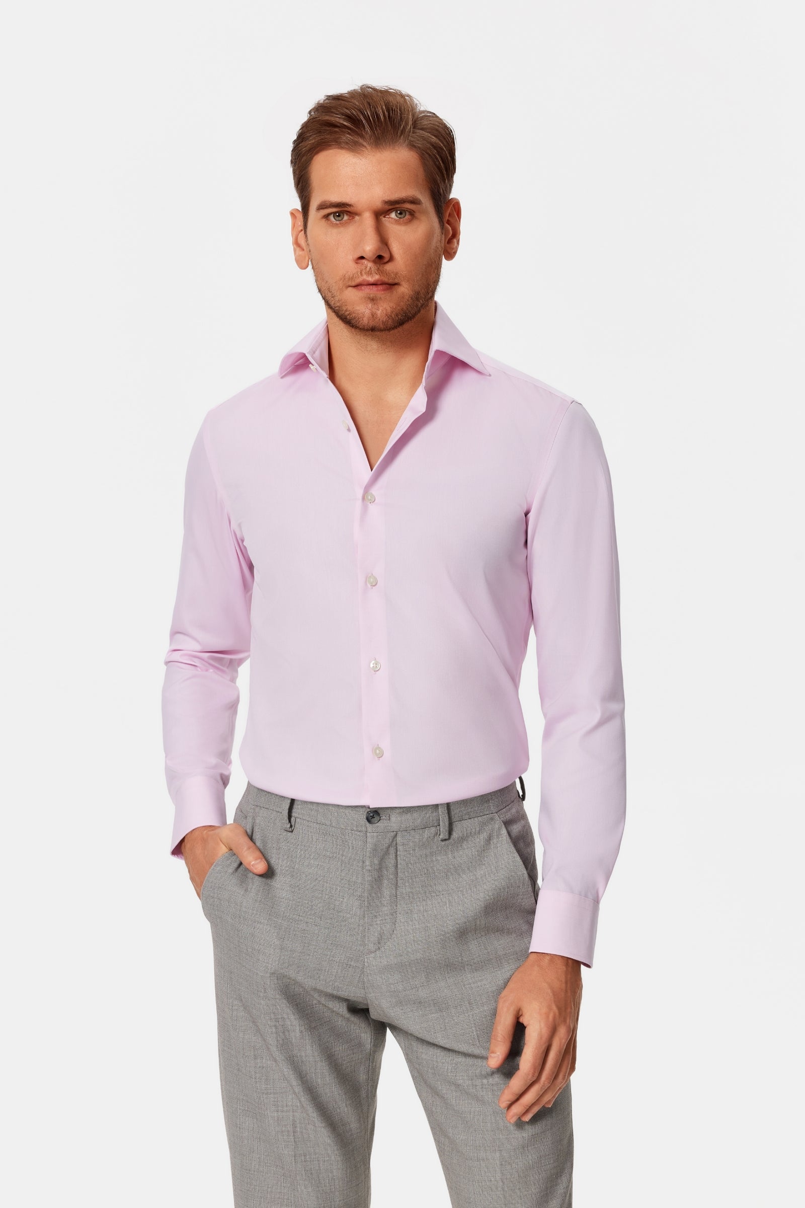 Pacelli Pink Oxford Shirt | OTAA