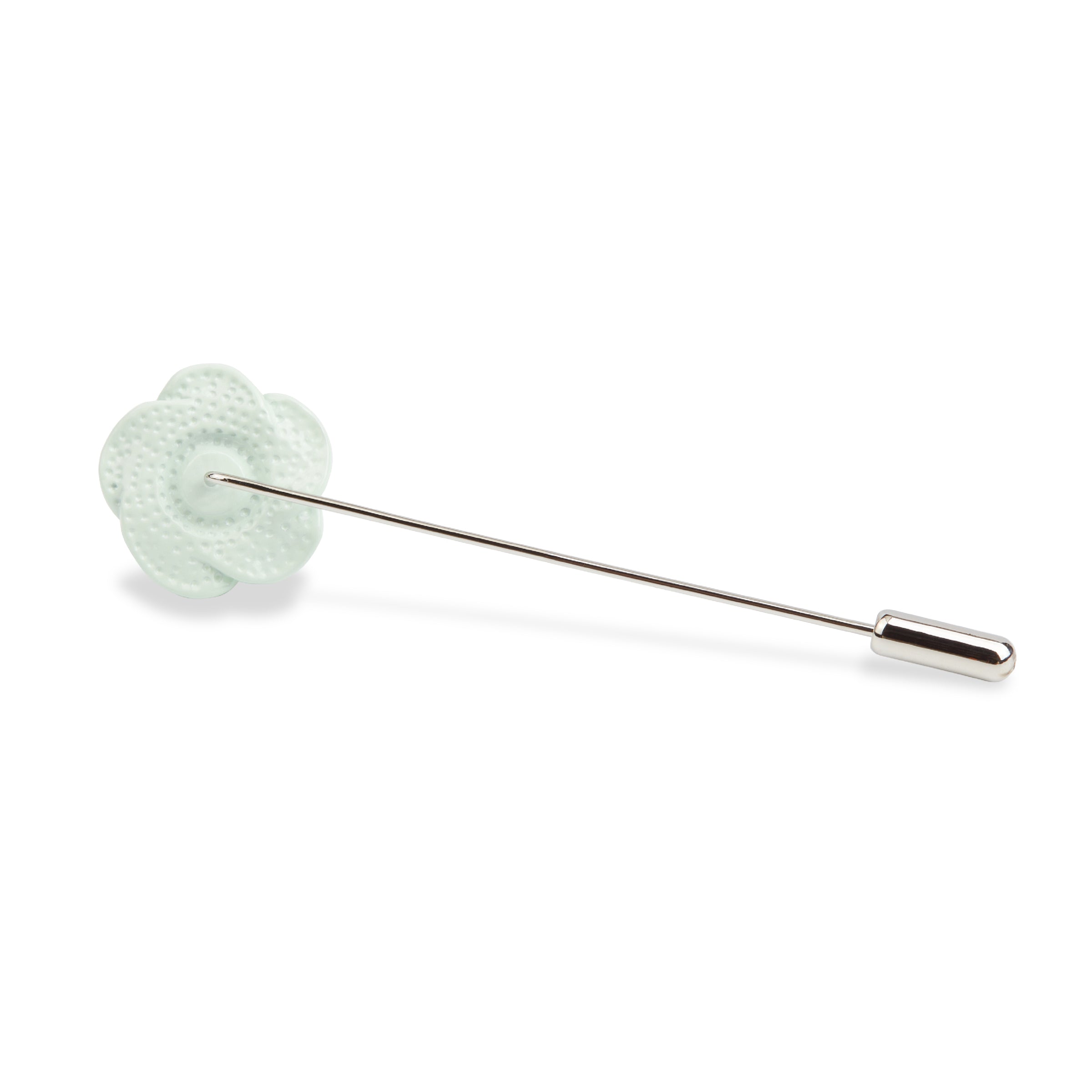 Pastel Mint Green Rose Metal Lapel Pins