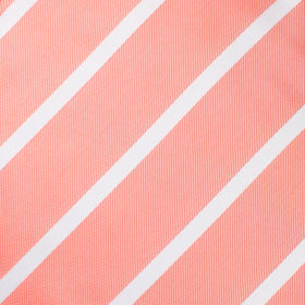 Peach Striped Pocket Square