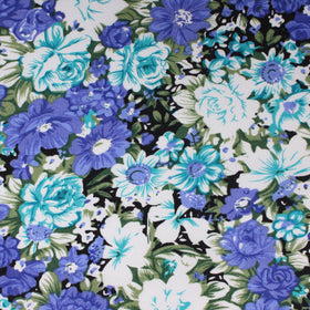 Pianosa Purple Floral Pocket Square