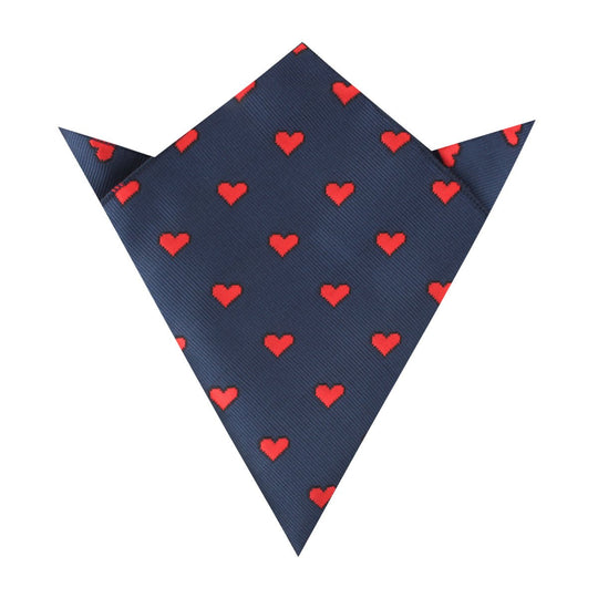 Pixel Love Heart Pocket Square