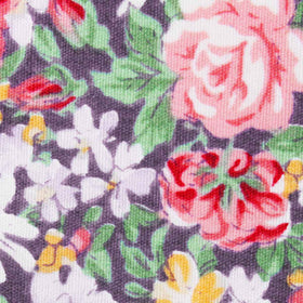 Purple Giverny Floral Pocket Square