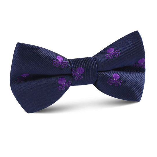 Purple Octopus Kids Bow Tie