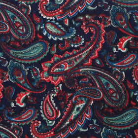 Rocambolesco Green Paisley Pocket Square