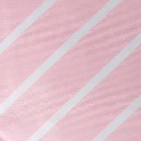 Rose Pink Striped Pocket Square