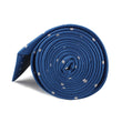 Royal Blue with White Polka Dots Necktie Side Roll