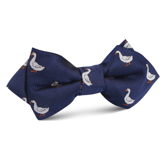 Russian White Goose Diamond Bow Tie