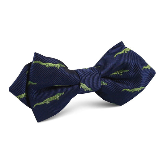 Saltwater Crocodile Diamond Bow Tie