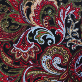 Sao Paulo Paisley Red Pocket Square