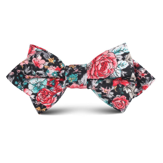 Sardinia Bloom Floral Kids Diamond Bow Tie