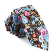 Scoglio D'Africa Violet Floral Skinny Tie