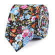 Scoglio D'Africa Violet Floral Slim Tie