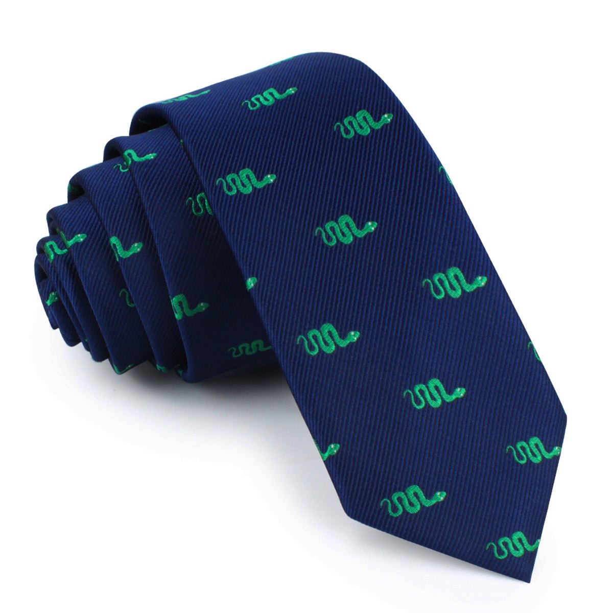 Serpico The Snake Skinny Tie | Animal Slim Ties Mens Cool Thin Necktie ...