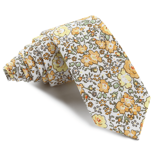 Seville Citrus Blossom Skinny Tie