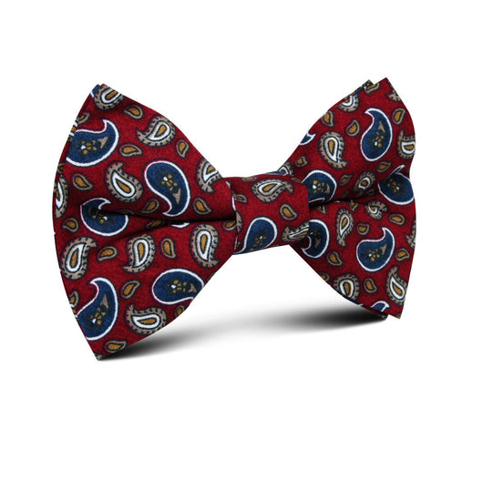 Shah of Iran Burgundy Paisley Kids Bow Tie