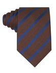 Siena Chestnut Navy Stripe Tie