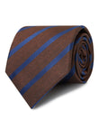 Siena Chestnut Navy Stripe Tie