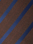Siena Chestnut Navy Stripe Tie