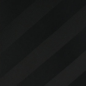 Sinatra Black Striped Pocket Square