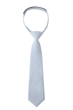 Sky Blue Donegal Linen Kids Necktie