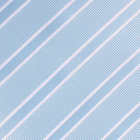 Sky Light Blue Double Stripe Pocket Square