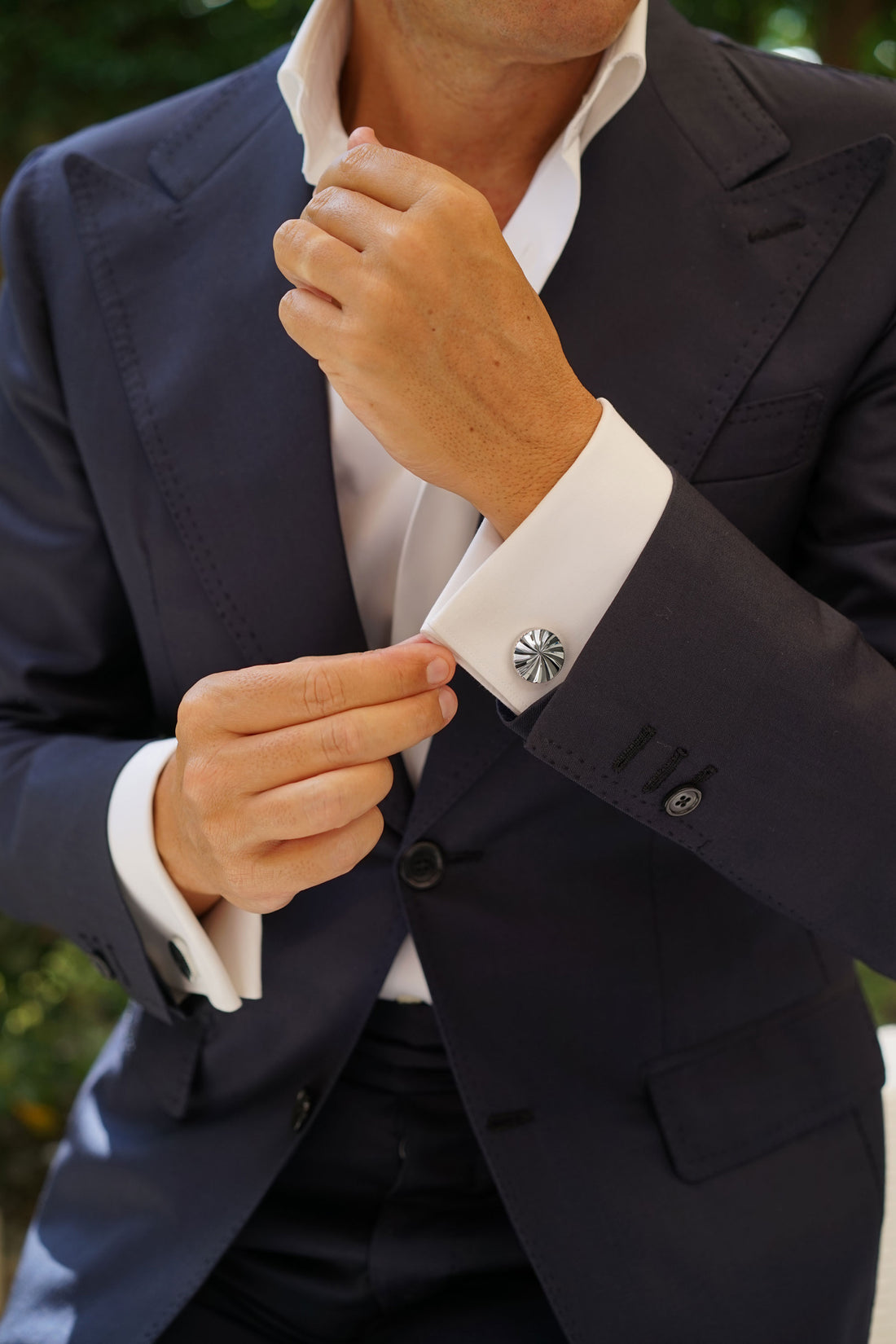 Spiral Circle Cufflinks
