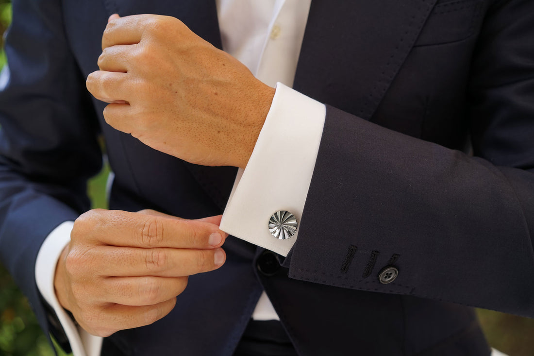 Spiral Circle Cufflinks