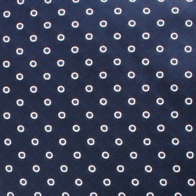St Barts Navy Polka Dot Pocket Square