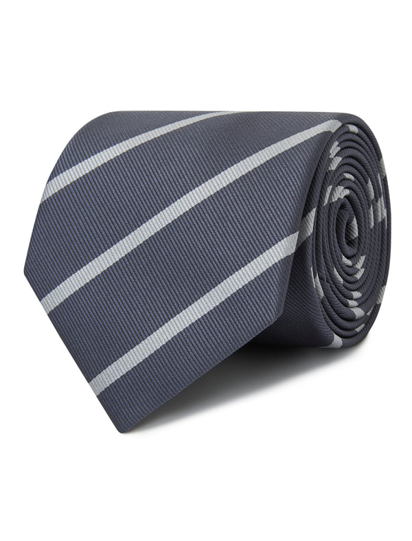 Sterling Slate Silver Stripe Necktie