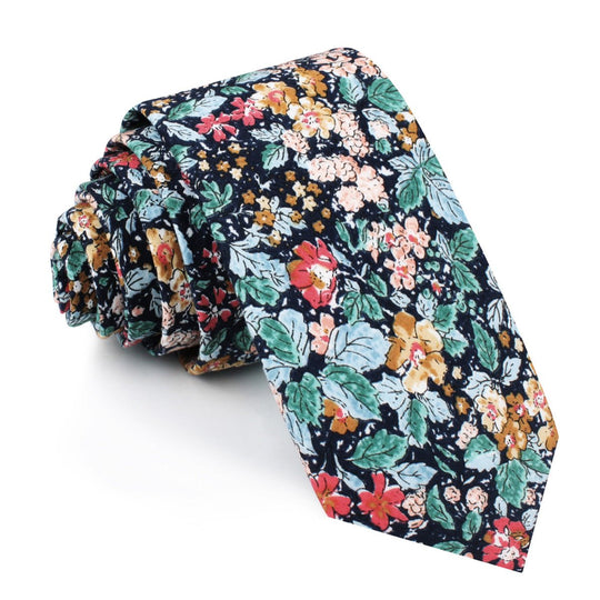 Stura Di Lanzo Floral Skinny Tie