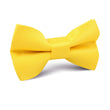 Sunflower Chrysanthemum Yellow Satin Kids Bow Tie
